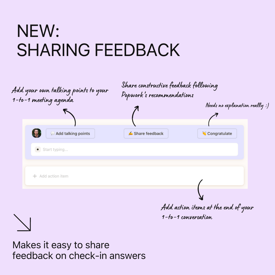 Sharing feedback on Popwork