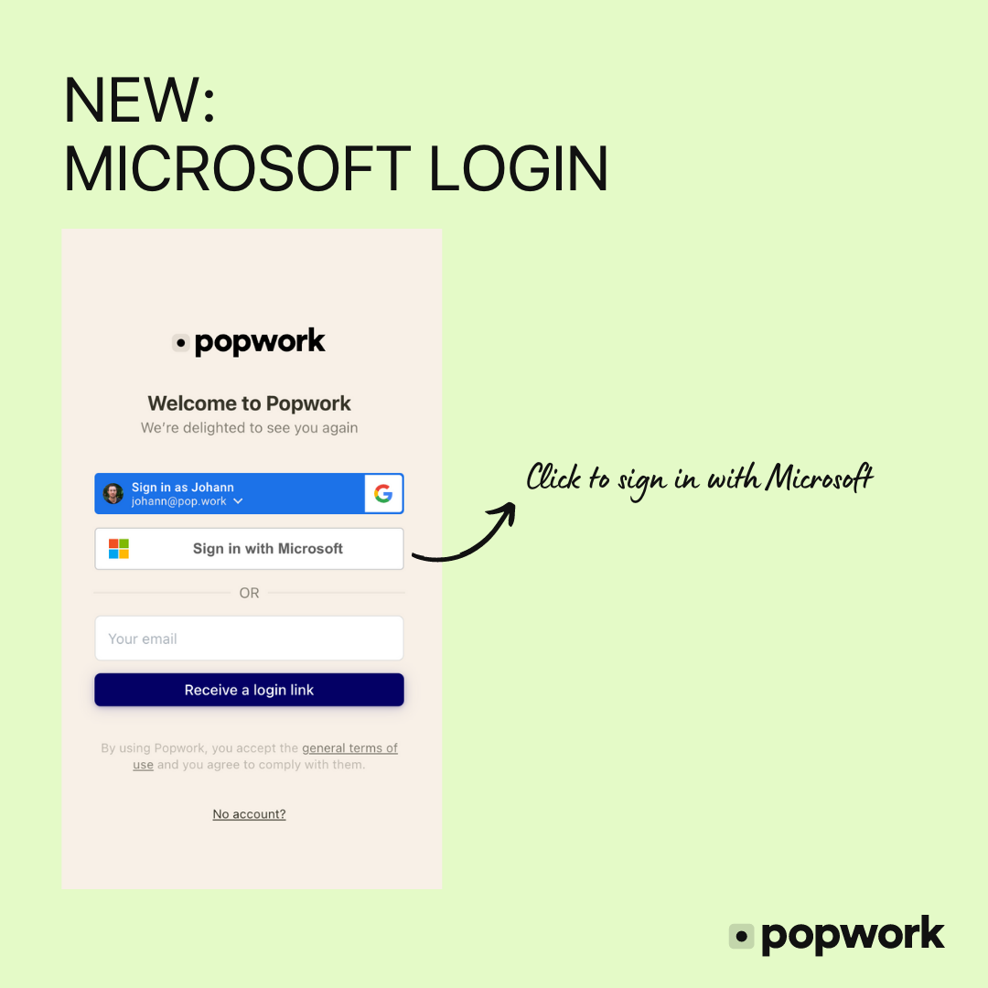 Log in to Popwork 