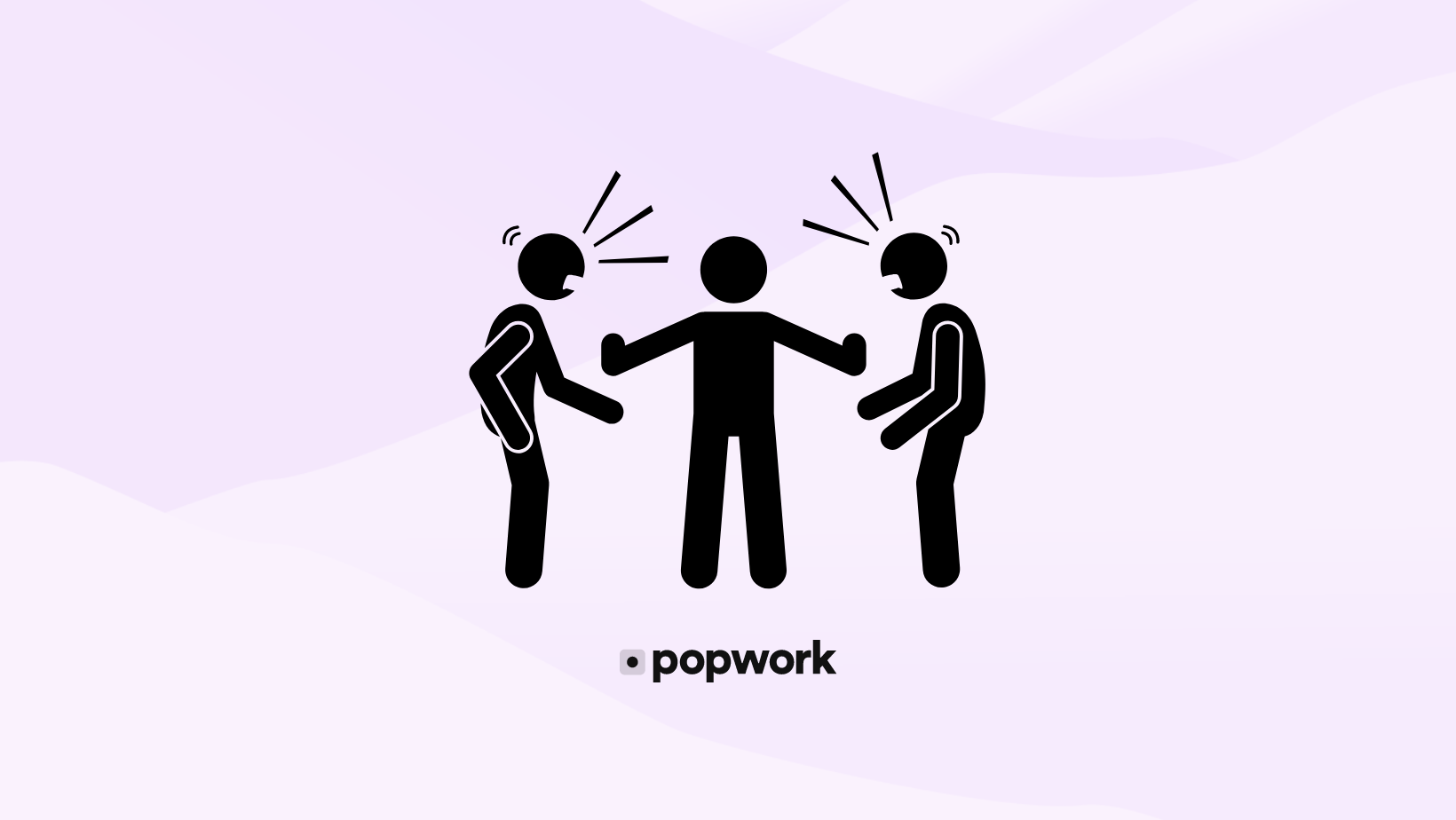 manager separating an argue - Popwork