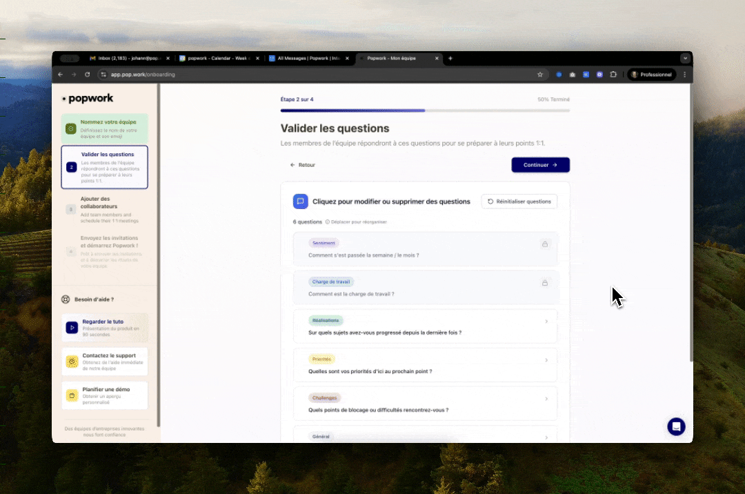 New Popwork onboarding